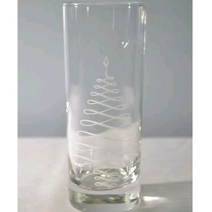 Pair of Jack Daniels Christmas Tree Tall Boy High Ball Beer Glasses